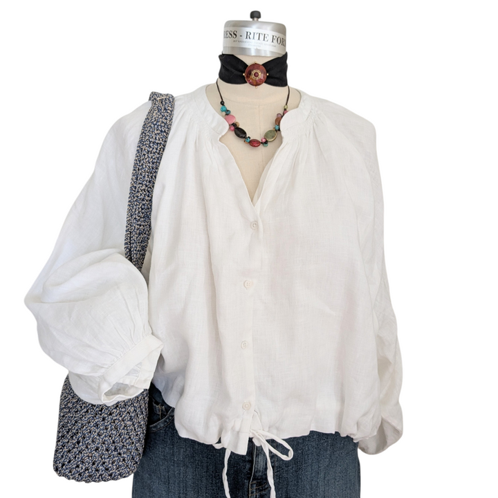 Kerri Rosenthal Honey Peasant Top Size XL