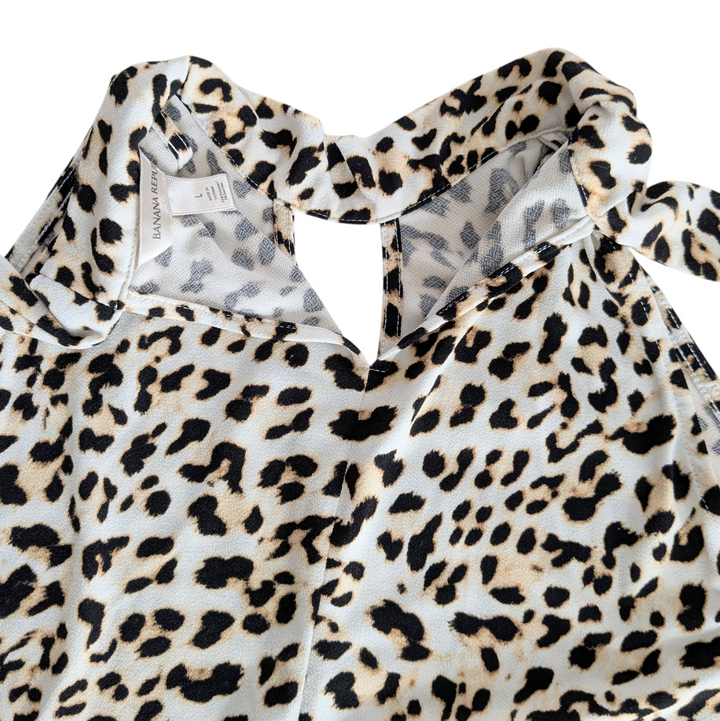 Banana Republic Animal Print Top Size Large