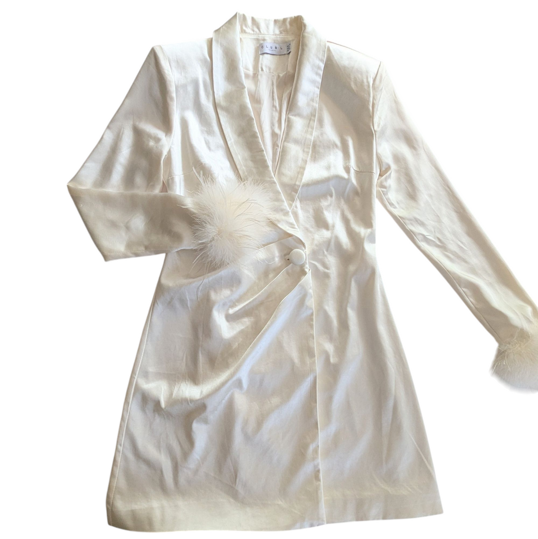 Club L Satin Plunge Mini Dress Size 6