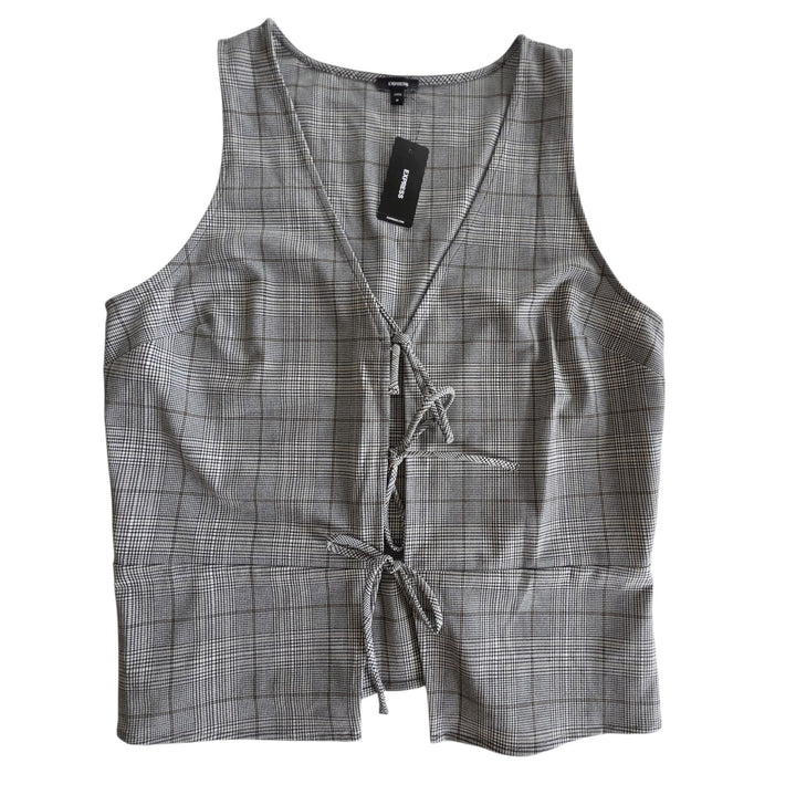 Express Plaid Vest Size Medium