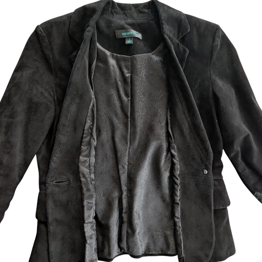 Siena Studio Suede Blazer Size 2