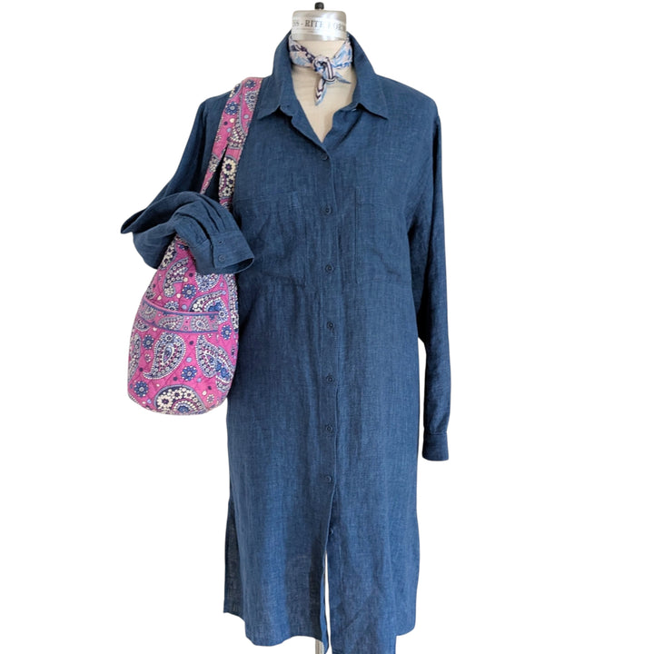 Eileen Fisher Linen Dress Size Large