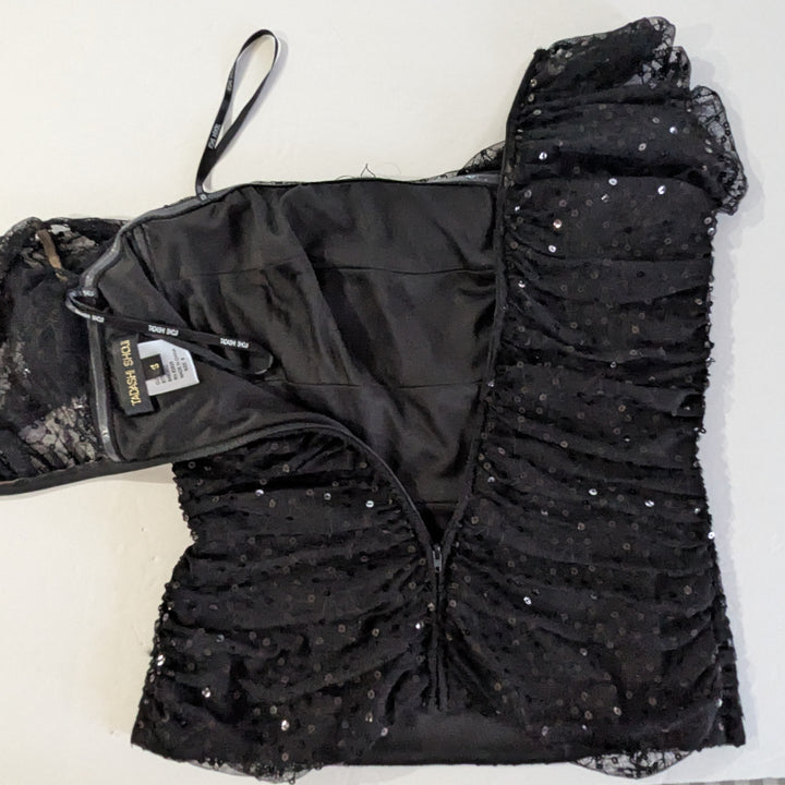 Tadashi Shoji Off The Shoulder Evening Top Size Small
