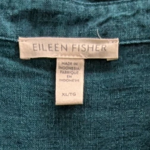 Eileen Fisher Teal Cotton Dress Size XL