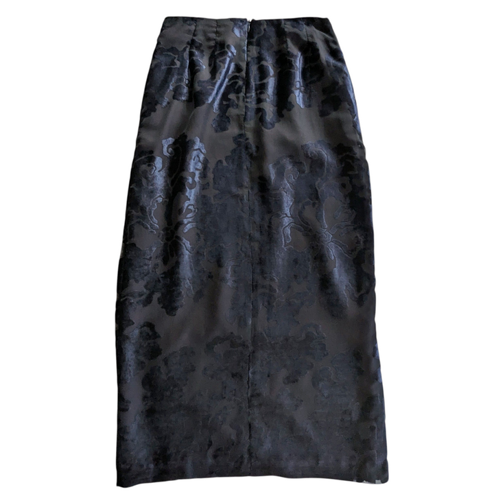 Rafaella Vintage Burn Out Velvet Maxi Skirt Size 8