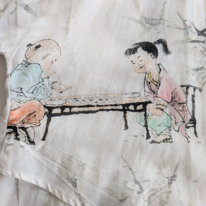 Buykud O Neck Tee Asian Print Size XL