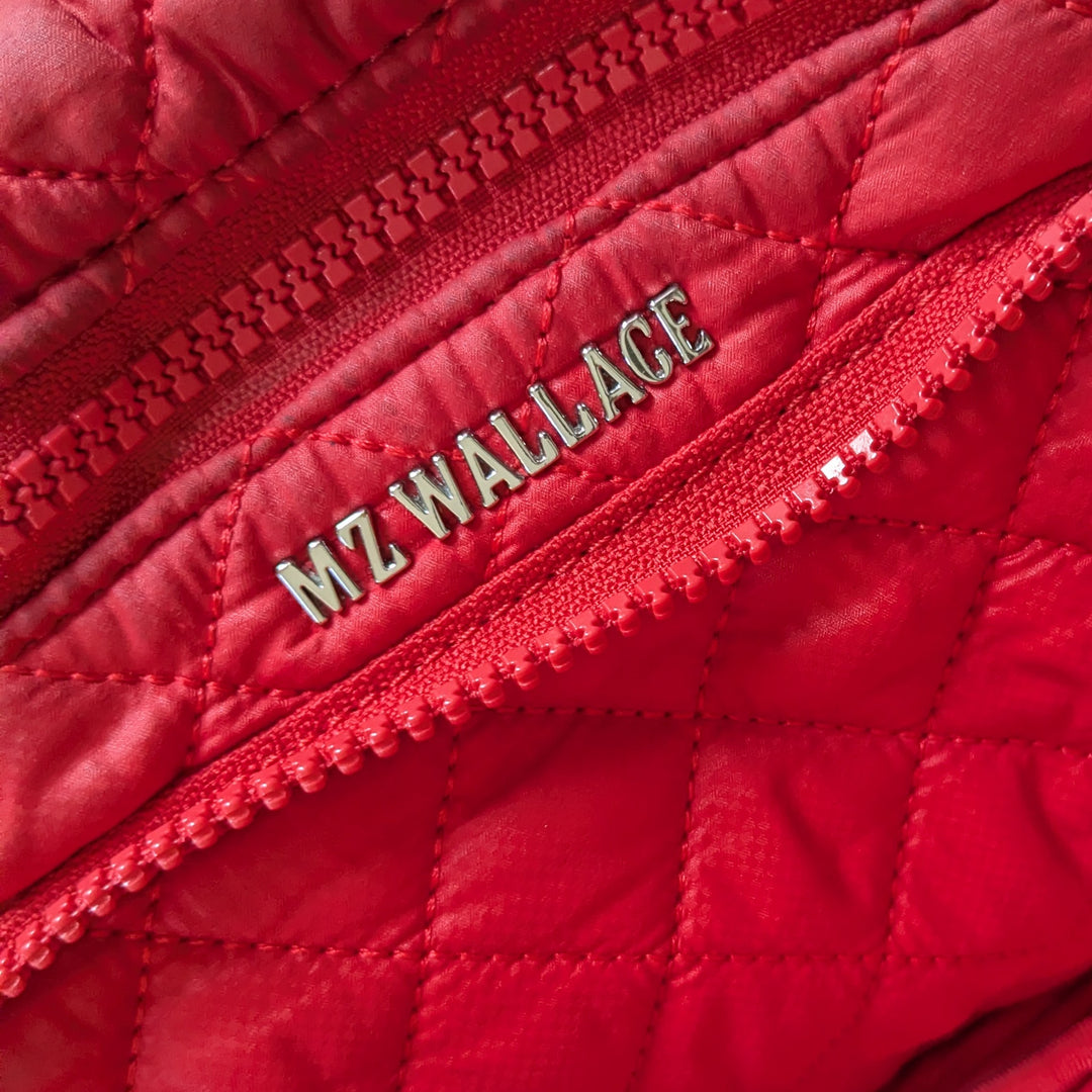MZ Wallace Red Quilted Belt Bag