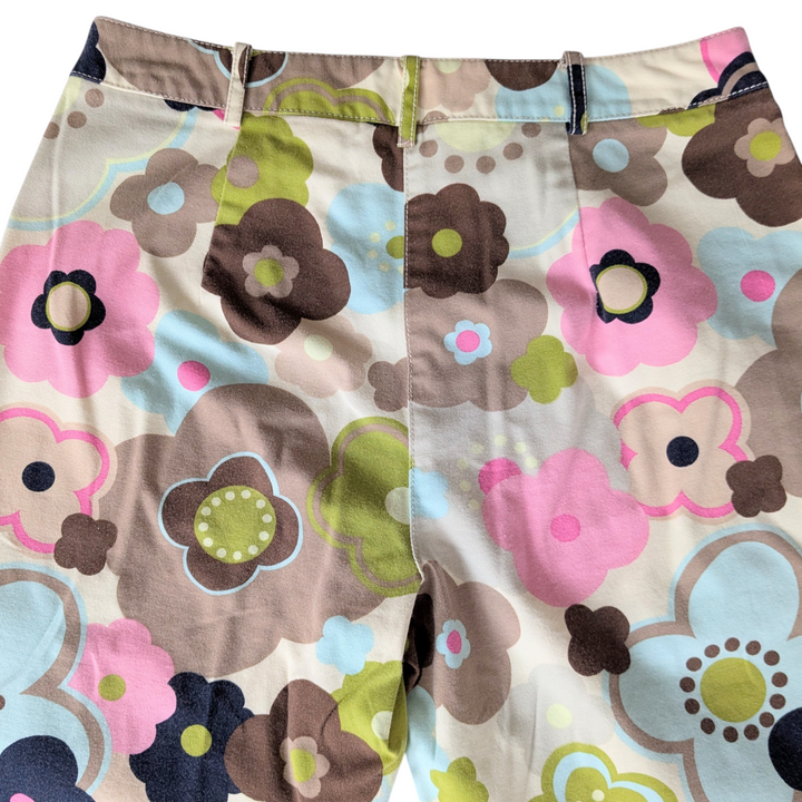 Talbots Floral Print Cropped Pants Size 6
