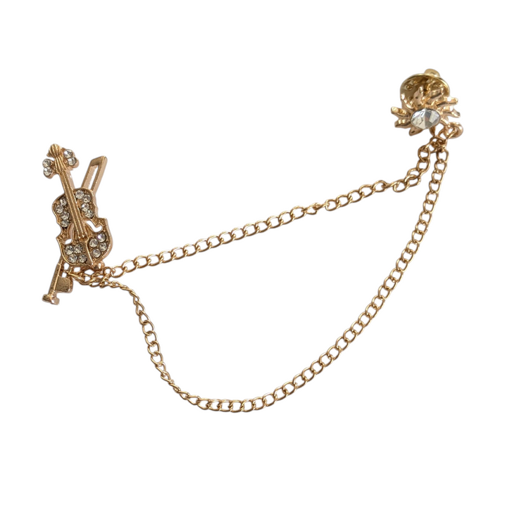 Gold Tone Musical Pin Set
