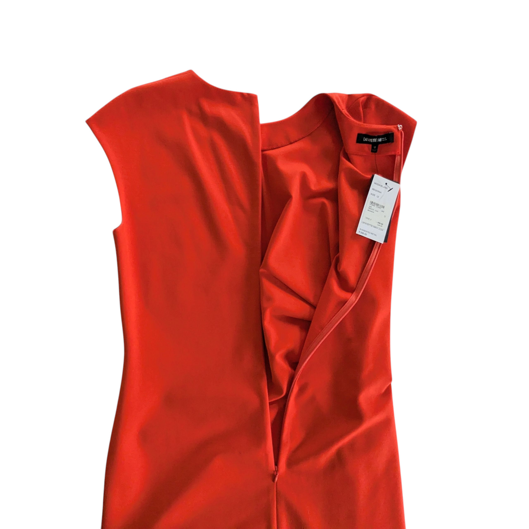 Lafayette 148 Orange Sheath Dress Size 12 NWT