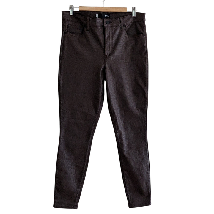 Kut from the Kloth Connie Embossed Leggings Size 14