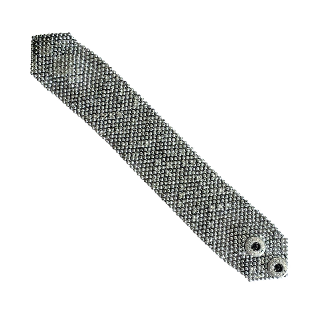 Guang Tong Liquid Metal Silver Cuff Bracelet