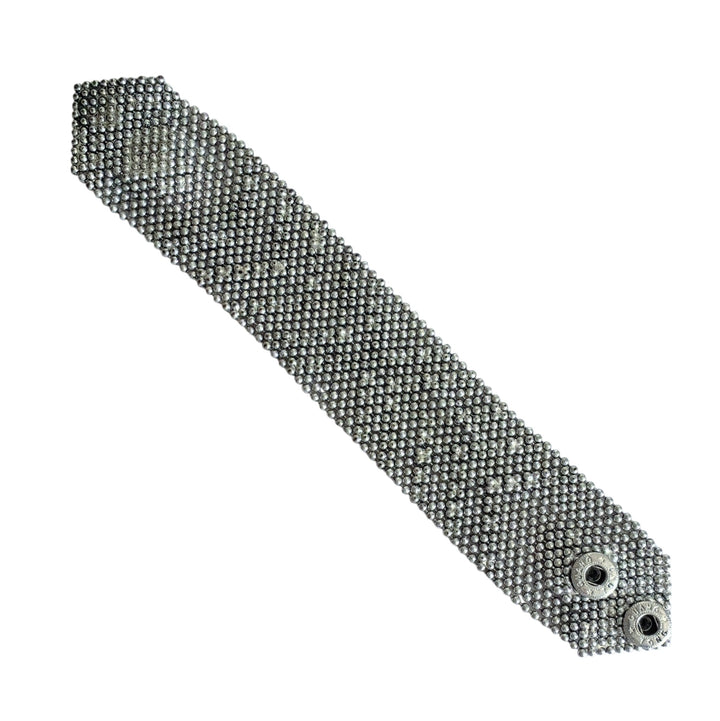 Guang Tong Liquid Metal Silver Cuff Bracelet
