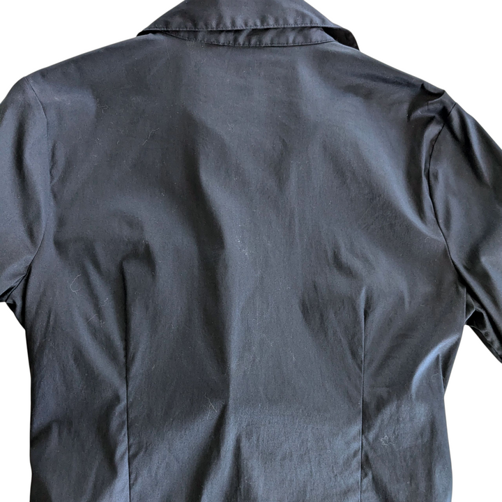 White House Black Market Navy Shirt Size 10