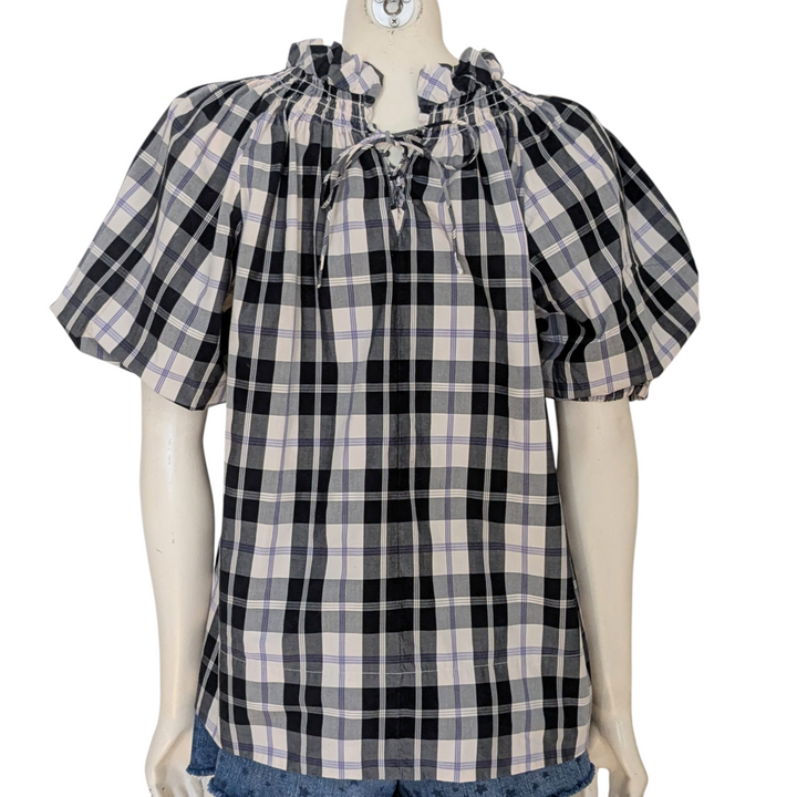 J. Crew Puffed Sleeve Top Size Small