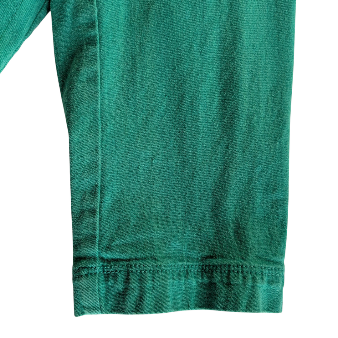 Laura Ashley Green Denim Jacket Size XL