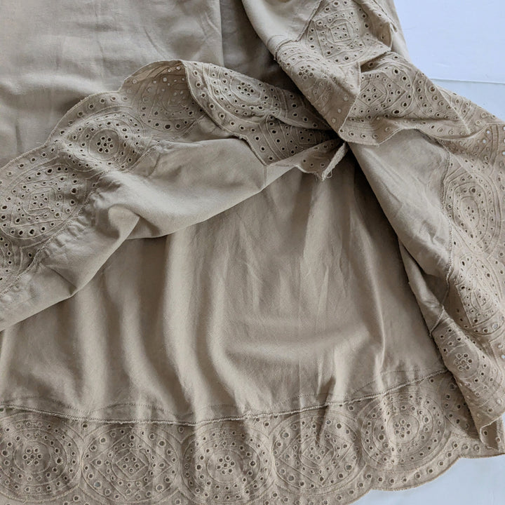 Jason Wu Linen Faux Wrap Midi Skirt Size 6
