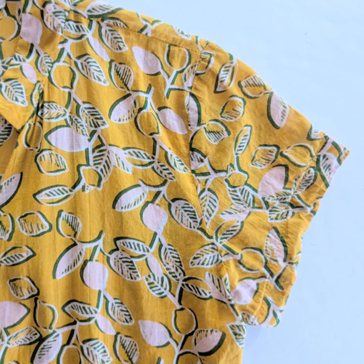 Fragonard Parfumerie Lemon Print Cotton Wrap Dress