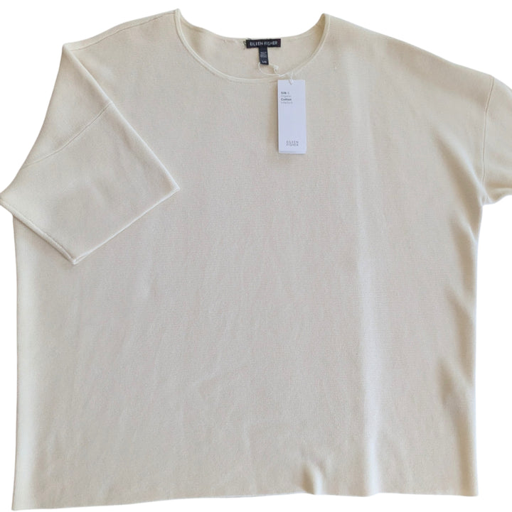Eileen Fisher Roundneck Boxy Sweater Size Large NWT