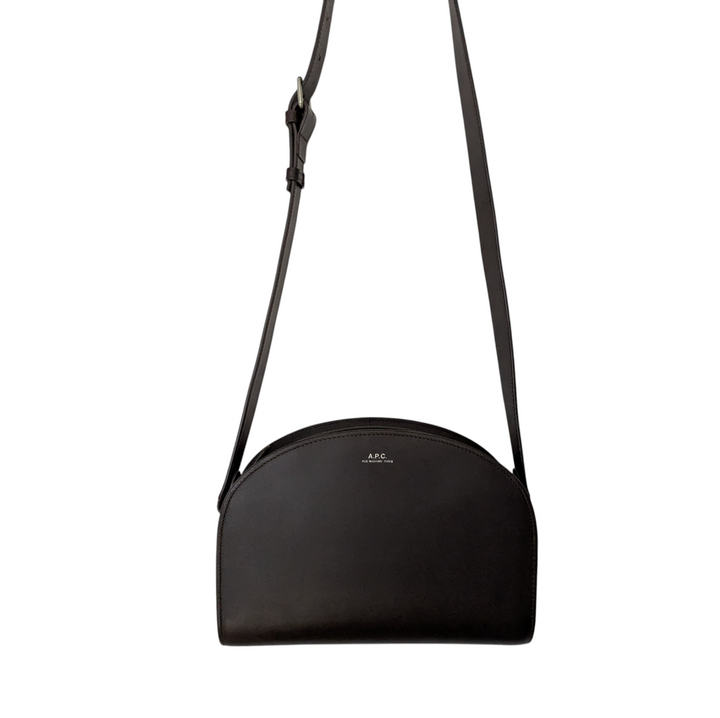 A.P.C. Leather Demi Lune Bag