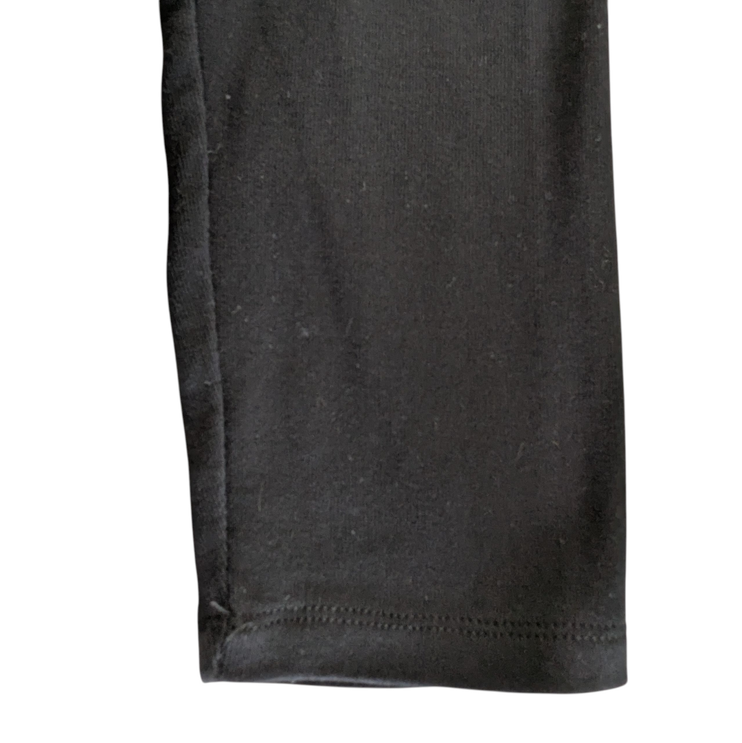 Rafaella Black Sweater with Faux Leather Accents Size Large