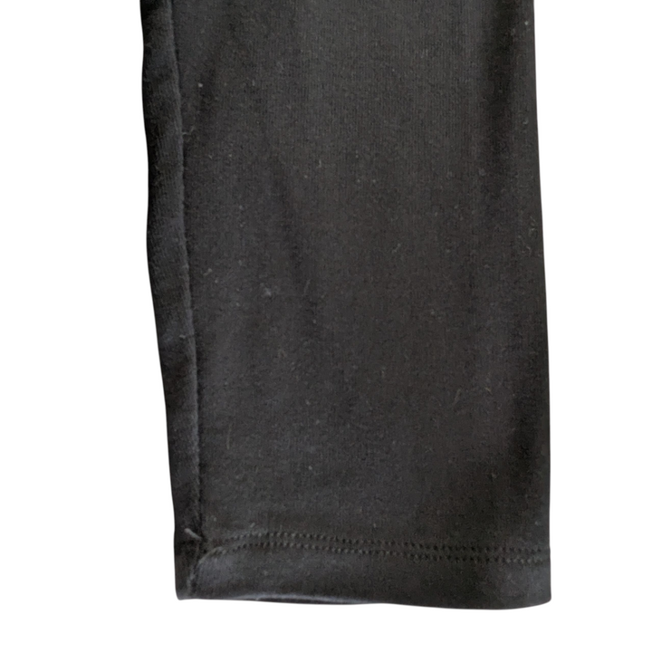 Rafaella Black Sweater with Faux Leather Accents Size Large