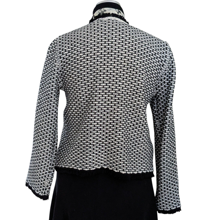 Tahari Tweed Open Blazer Size Large