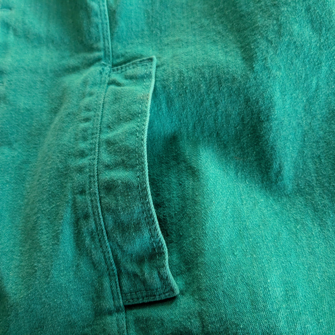 Laura Ashley Green Denim Jacket Size XL