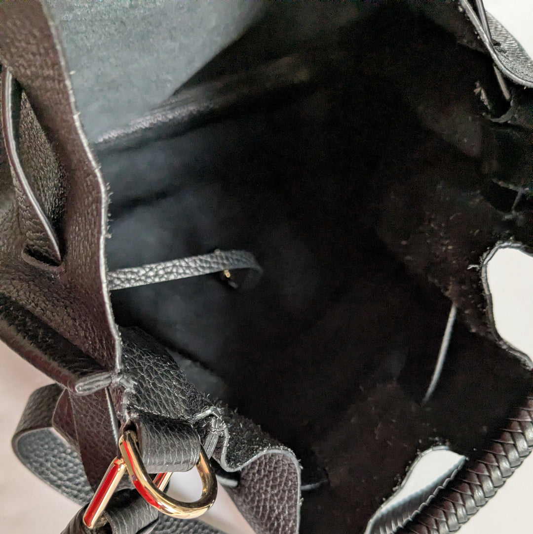 Tamara Mellon Leather Drawstring bag