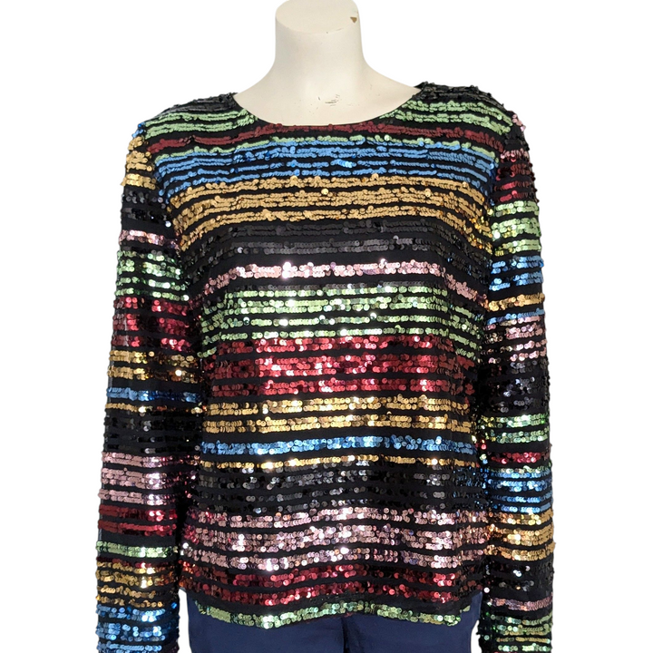 ME&B Sequin Top Size 40 NWT