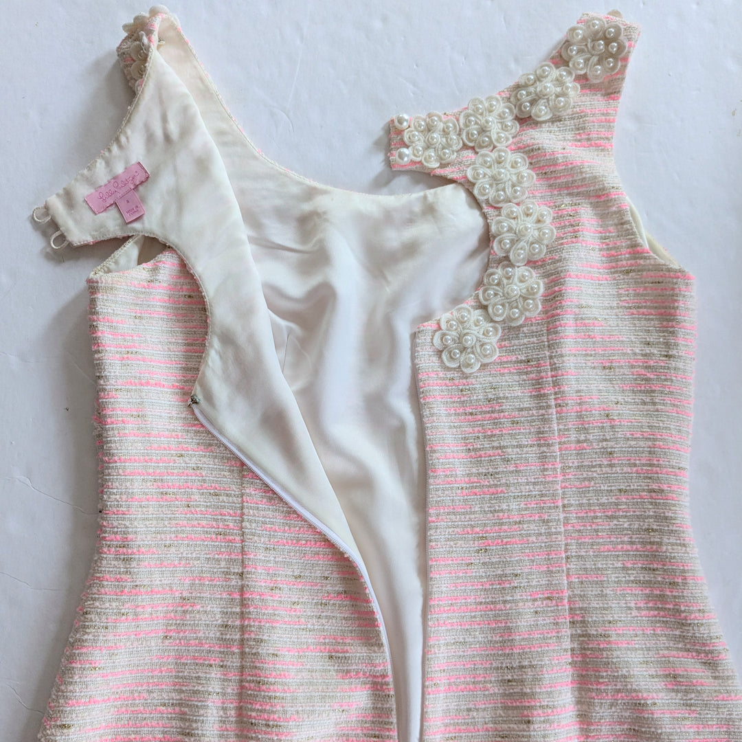 Lilly Pulitzer Nina Sparkling Boucle Dress Size 4