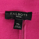 Talbots Hot Pink Knit Blazer Size Medium Petite