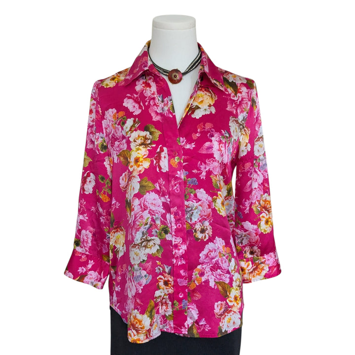 L'Agence Silk Blouse Size XS Tall