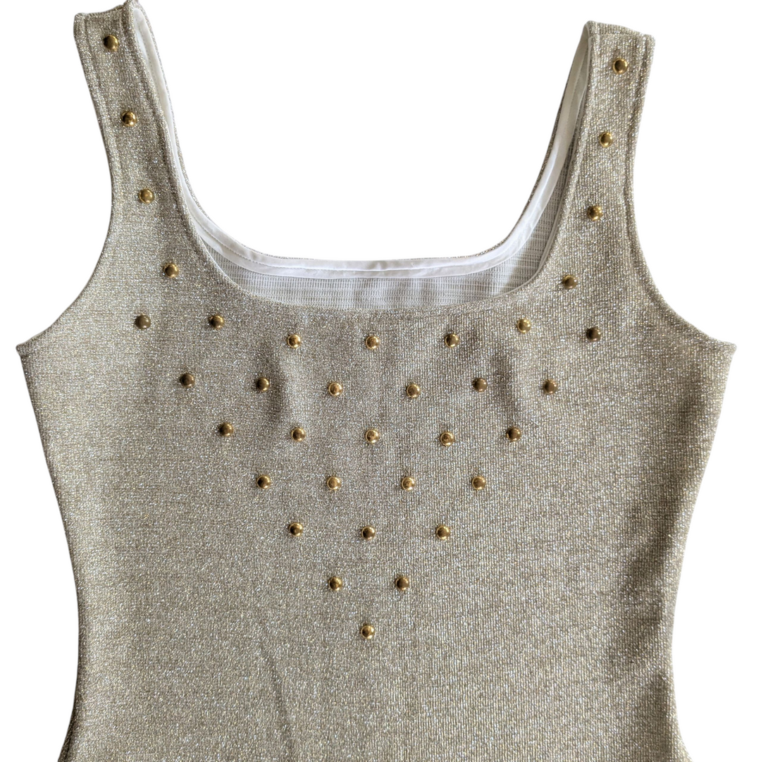 Honeybee Metallic Gold Bodysuit Size Medium