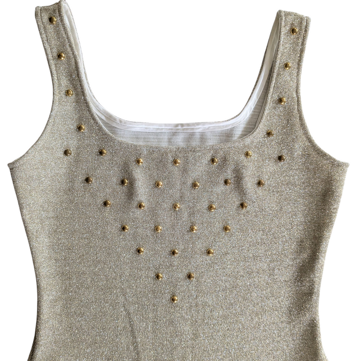 Honeybee Metallic Gold Bodysuit Size Medium