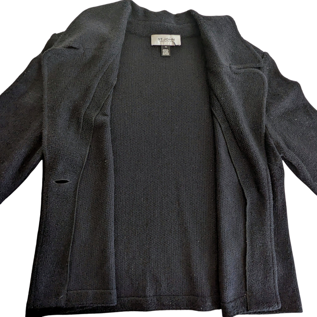 St John Santana Knit Jacket Size 12