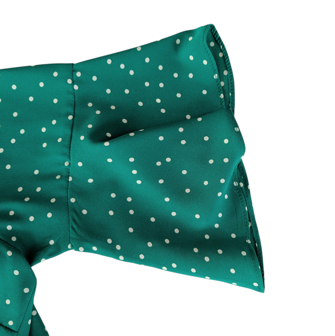 BB Dakota Polka Dot Wrap Top Size Medium NWT