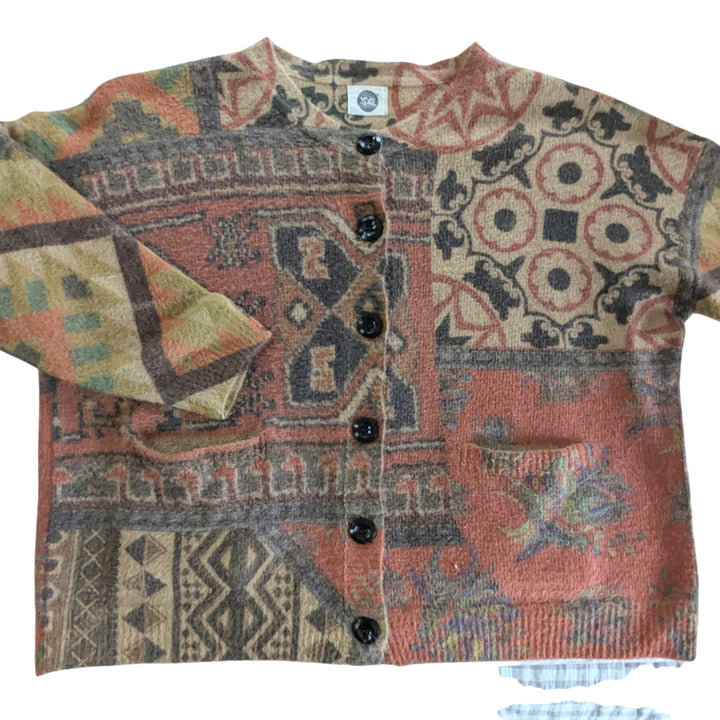 Buykud Print Cardigan Size XL