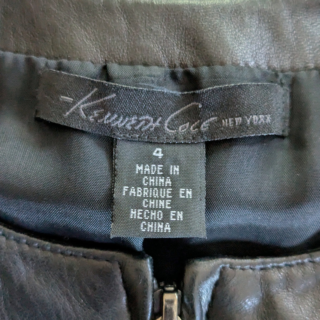 Kenneth Cole Leather Dress Size Small