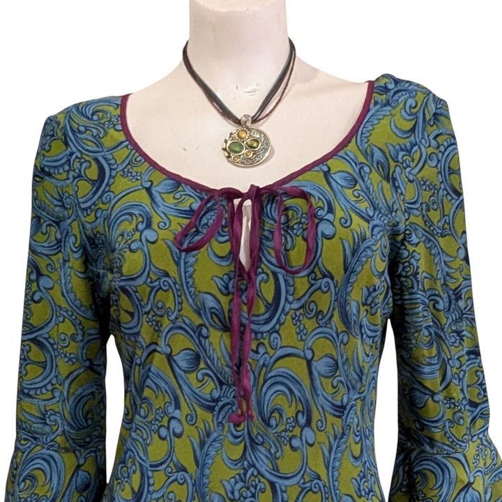 Tova-Celine Silk Vintage Midi Dress Size Large