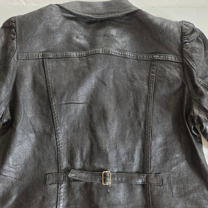 Retrofete Ada Coated Denim Jacket Size XL NWT