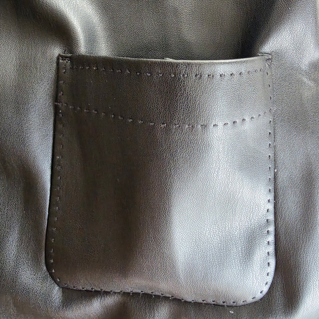 Max Studio Faux Leather Dress Size Medium