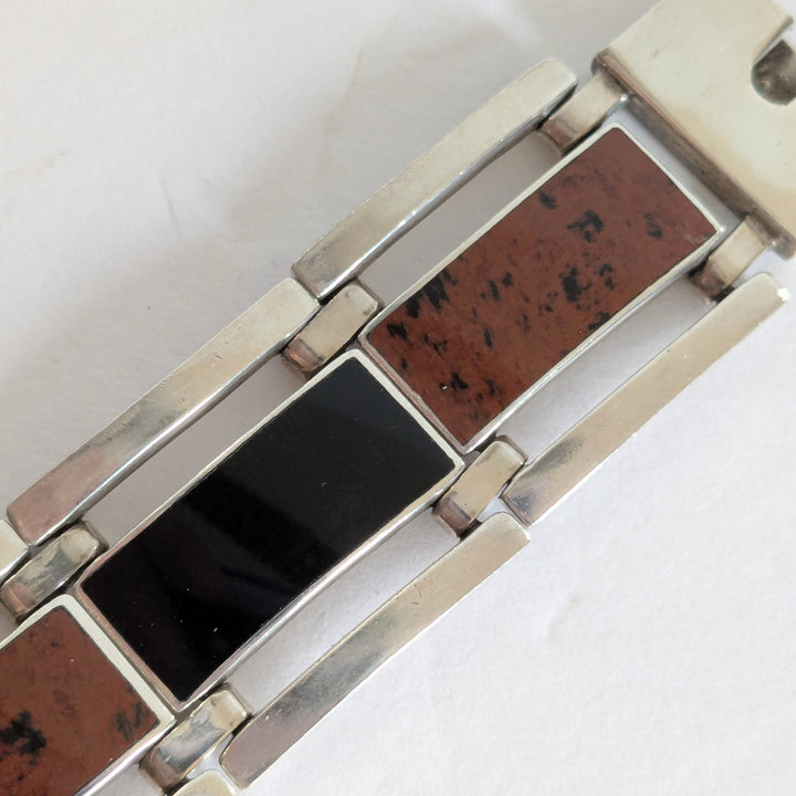 Alicia de la Paz Taxco Mexican Sterling Silver Paneled Bracelet