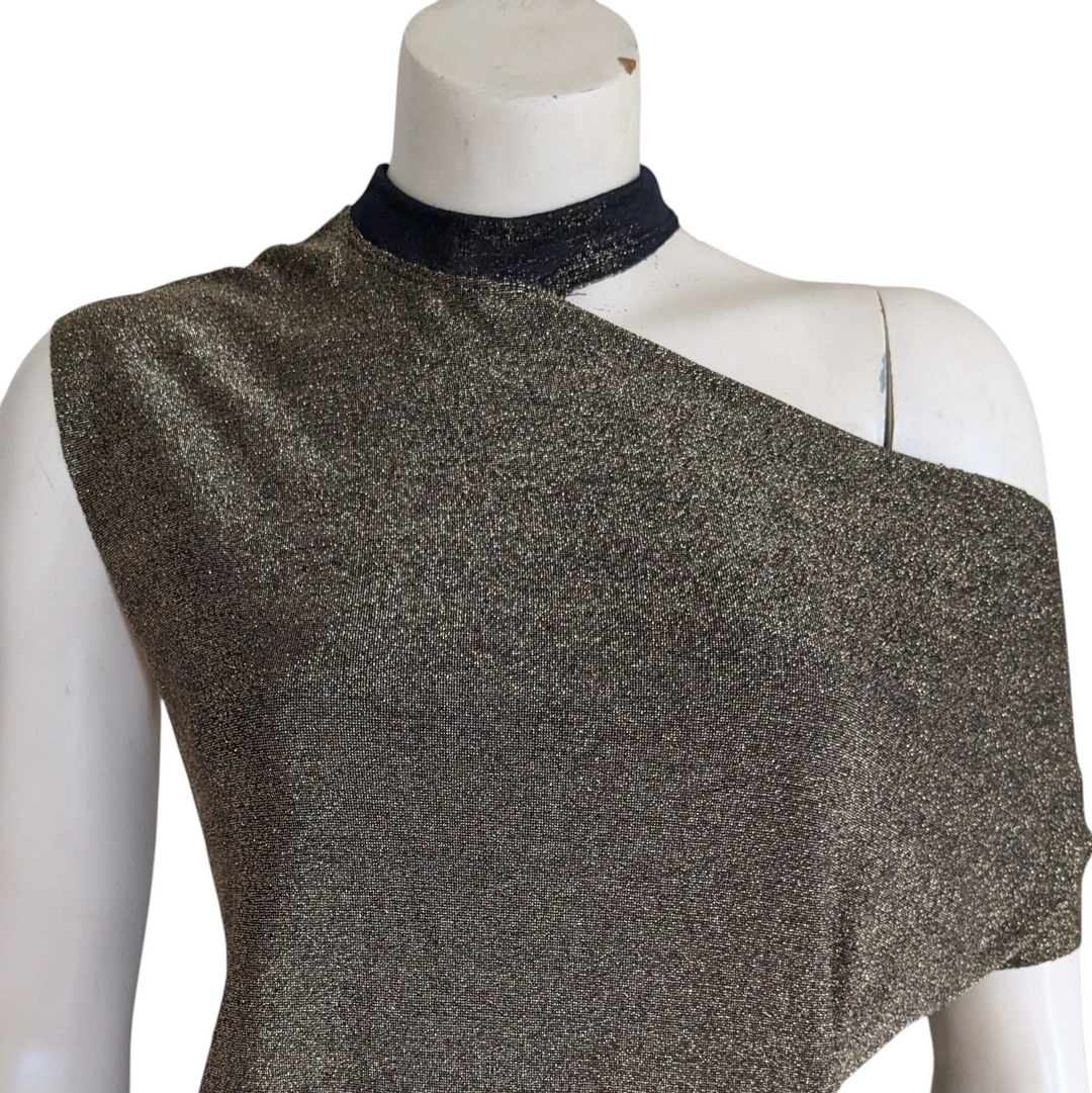 R+A Axel Gold Knit Top Size Medium