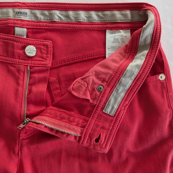 Armani Collezioni Red Jeans Size 31