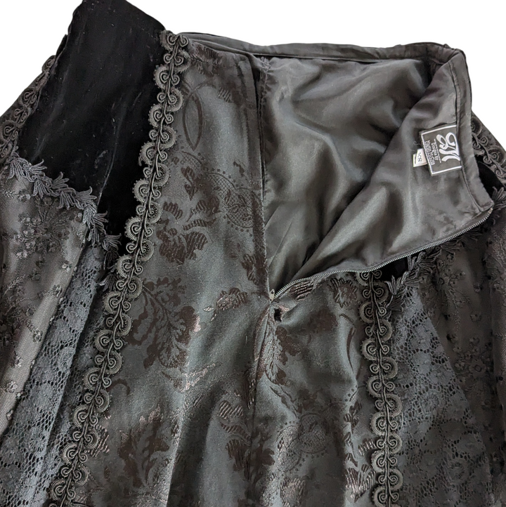 Martin McCrae Velvet and Lace Maxi Skirt Size XS