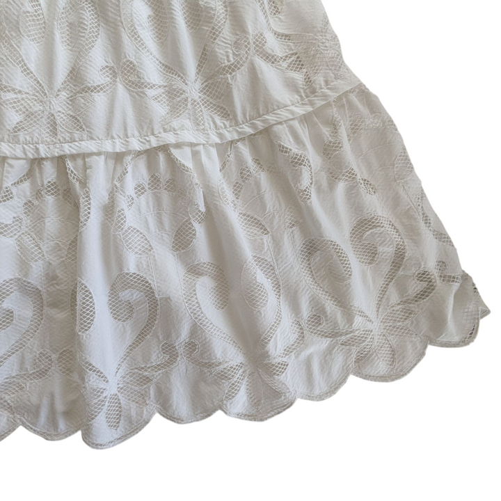 By Anthropologie White Somerset Dress Size Small