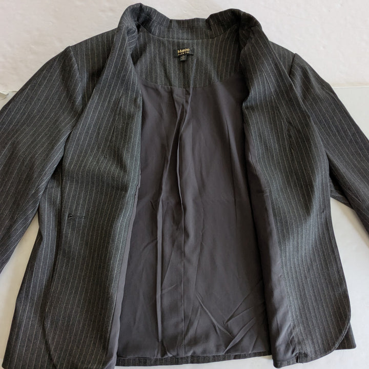 Maree Pour Toi Pinstripe Blazer with Applique Size 16