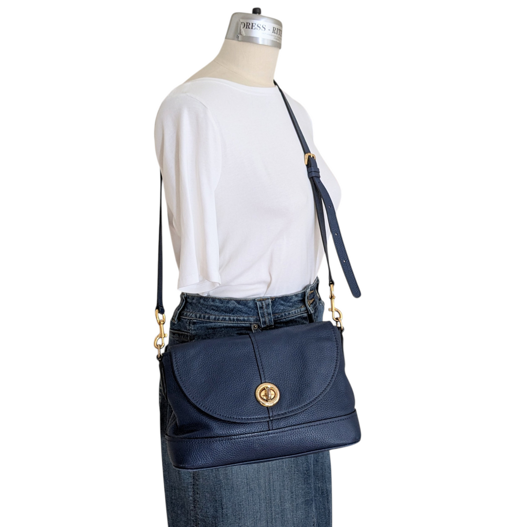 Marc Jacobs Navy Leather Crossbody