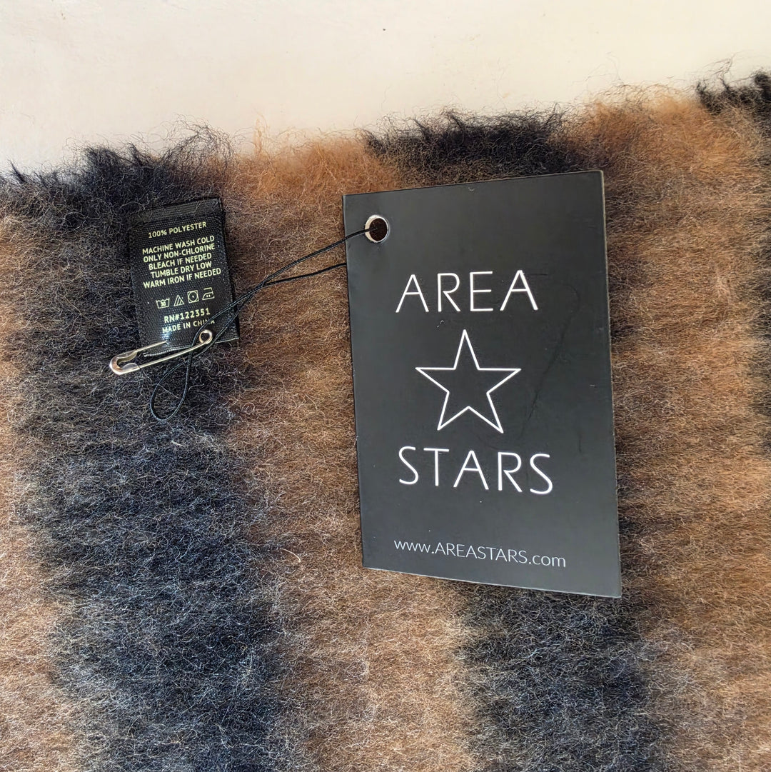Area Stars Striped Scarf NWT